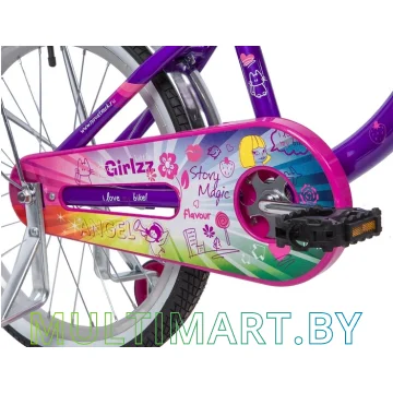 Детский велосипед Novatrack Little Girlzz 207GIRLZZ.VL23 (фиолетовый, 2023) картинка 5